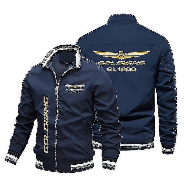 Jakker for menn Vindjakker Menns 2021 Ny Honda Gold Wing Trykte Jakker Menns Dame Vindjakker Mote Utendørs Motorsykkel Bas LGL 4XL Gold