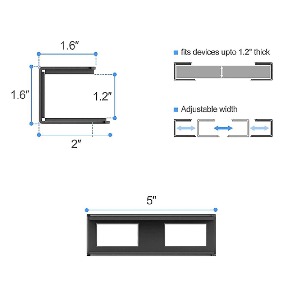Laptopställ Under Bord, Bärbar Datorförvaring, Stativ, Montering, Skrivbordsorganisatör, Hemmakontor, Förvaringshållare, Silver