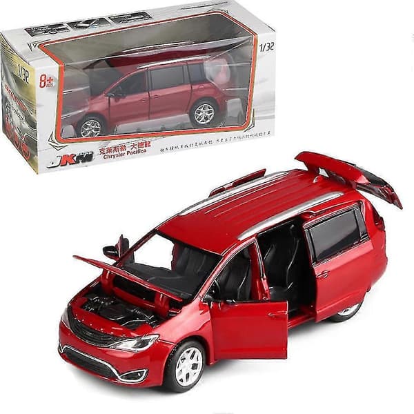 1/32 Støbt Modelbil Legetøjssamling Lyd Lys Gave til Chrysler Pacifica MPG-God (LGL) Red