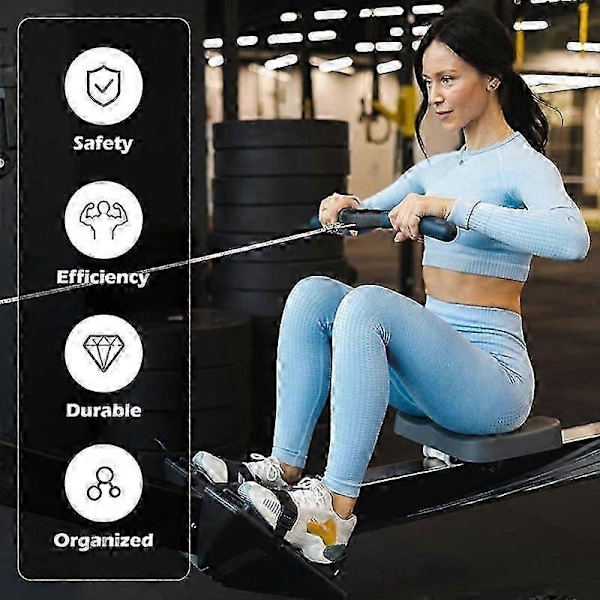 2-pak Ro Maskine Fodstropper, Justerbare Fitnessstropper til Romaskiner LGL