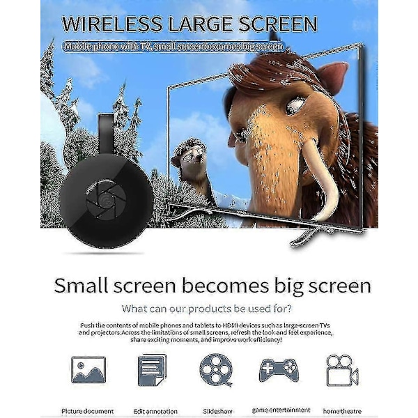 Cast til TV-en din i HD, Android Streaming Stick - Stream Youtube, Netflix LGL