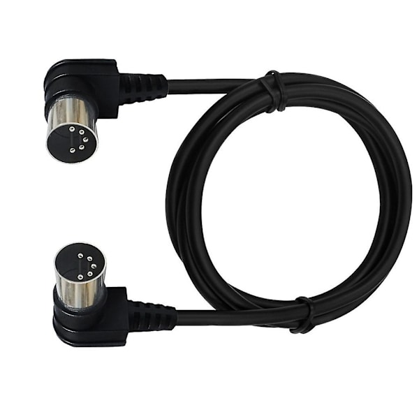 5-benet han DIN stikfatning Konnektor 5 PIN Chassis Kabelmontering Han til Han LGL 1m