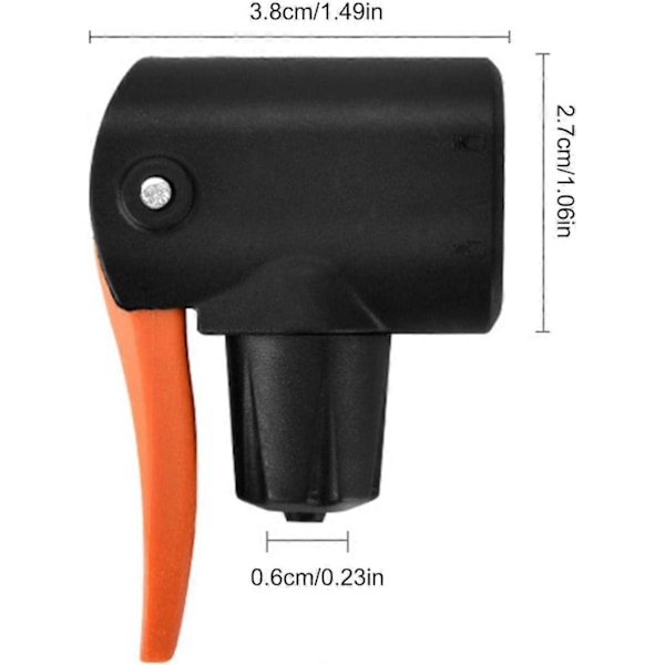 Stycken Cykeldäckventilpumpmunstycke | Multifunktionell Cykelventilomvandlare Reservdelar | Dubbelhuvud Cykeldäck Däckpump Inflator Munstycke (LGL)