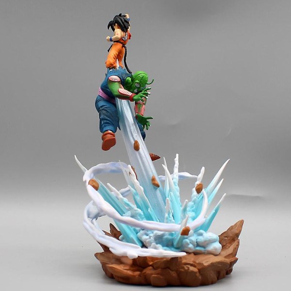 23cm Dragon Ball Z Son Goku Vs Broly Duel Action Figurer Gk Anime Figurer Model Pvc Statue Ornamenter Dukke Legetøj Børn Gaver[GL] 25cm Goku vs Piccolo