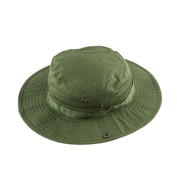 Camouflage Taktisk Airsoft Sniper Boonie Hat Jagthat Fiske Udendørs Bred Skygge Unisex Udendørs Vandrehat LGL OD 59CM