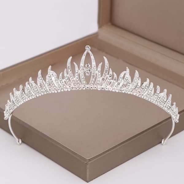 Krystall bryllup hårkrone tiara (LGL)