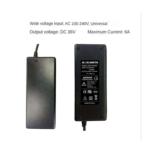 36V Forsterker Strømadapter 36V 6A Strømforsyning for TPA3255 TPA3251 TDA7498E Lydforsterker Audio LGL Black