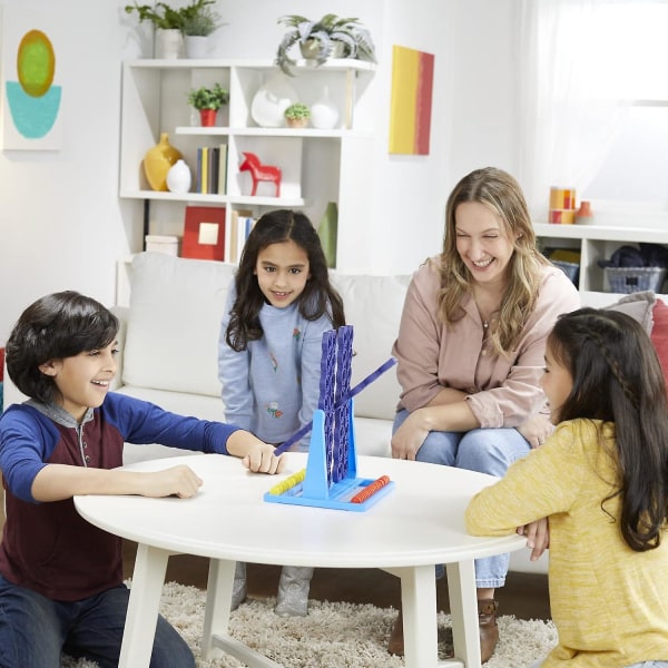 Connect 4 Spin Spelset Traditionellt Familjespel Strategispel Leksaker För Barn