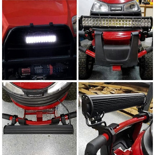2 kpl 19-30mm Kattotelineen Pidike LED-valopidike Turvakaaren Puristimet, Turvakaariputkelle Maastoajoneuvoihin, SUV (LGL)