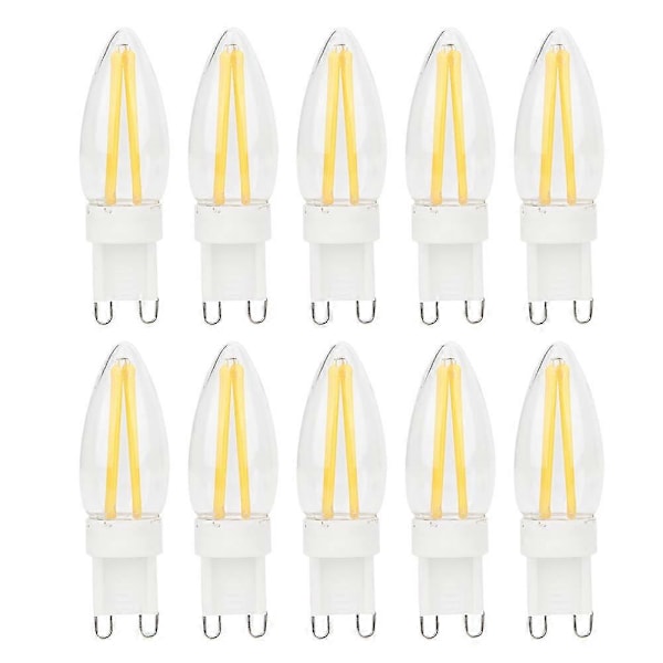 10 stk. G9 Dæmpbar Lang Filament BiPin LED Pære til Hjemmebilbelysning 3W AC220V LGL