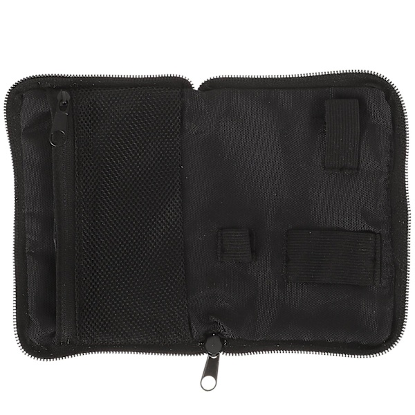 Bærbar blodsukkerapparat taske diabetes opbevaringsboks blodsukkerapparat taske diabetes tilbehør (15.5X11 cm, sort) (LGL)