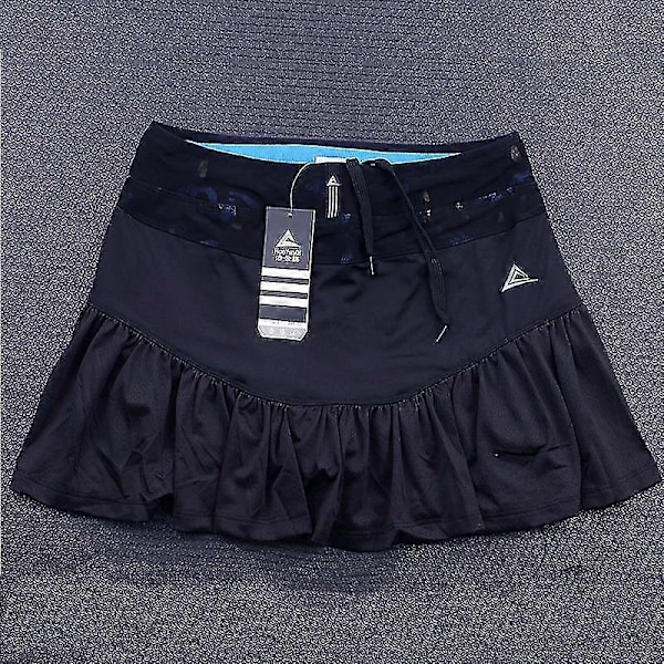 Naisten tennisurheiluvaatteet - Hengittävä lyhyt nopeasti kuivuva urheiluhame LGL Black XXL
