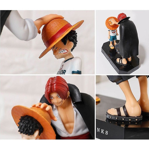 One Piece Luffy Shunks PVC Actionfigurer Leksak 18cm One Piece Anime Monkey D Luffy Figurine Leksaker Dockor