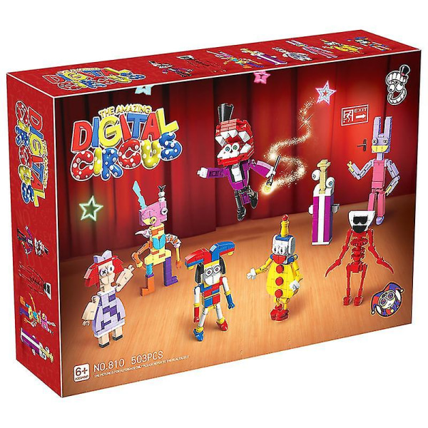 Kids Toy The Amazing Digital Circus Building Blocks Figure Assemble Model Bricks Toys Gifts[GL]