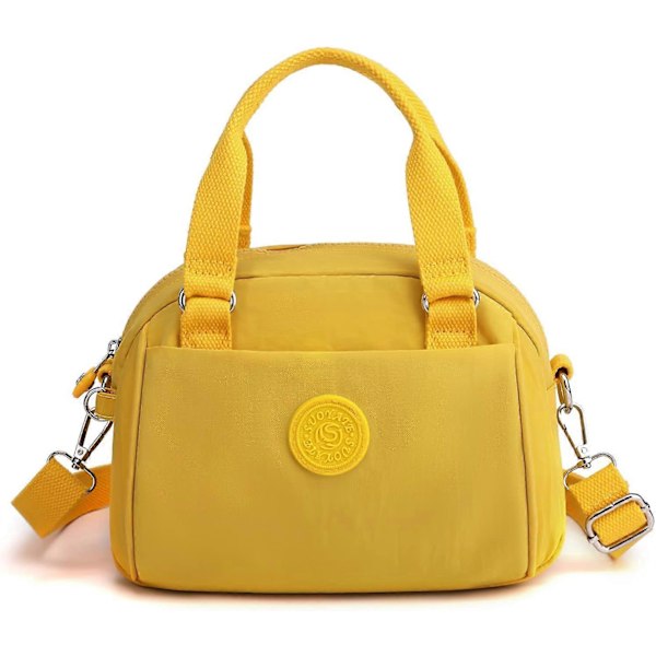 Handväska Dam Crossbody Väskor Mode Portabel Axelväska Liten Vattentät Dam Satchel för Shopping Resor Gul LGL