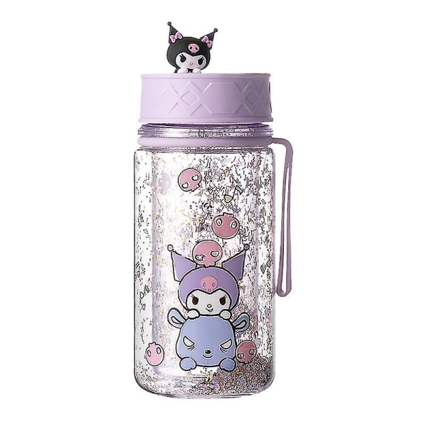 Kawaii Sanrioes Anime Cinnamoroll Kuromi My Melody Vandflaske Drikke Cartoon Bærbar Sport Te Kaffe Kopka Sugerør Kop Gaver NM-3Q