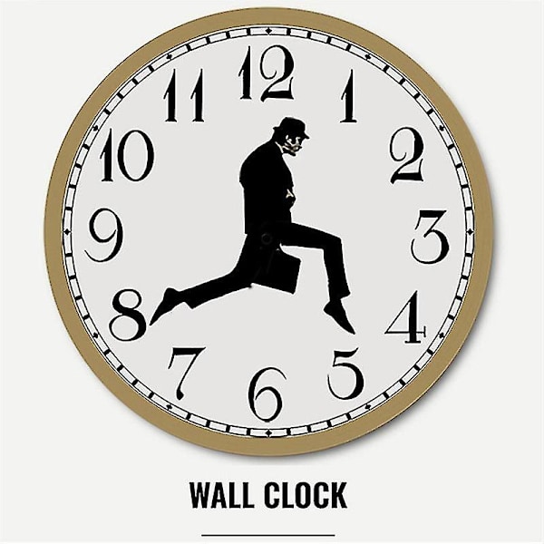Walks Clock, Silly Walk Väggklocka, En Intressant Väggklocka för Sovrum Kök Vardagsrum, Novel[HsSs] LGL Black