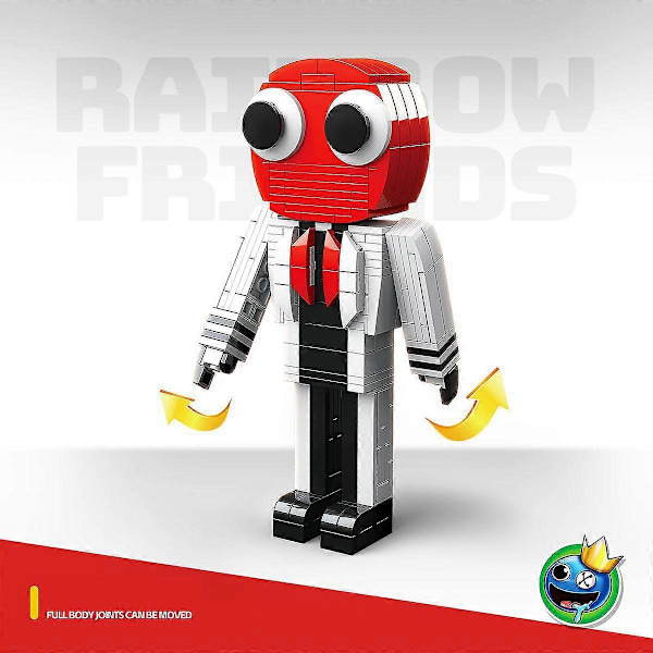 Rainbow Friends Byggeklodser Legetøj Rainbow Friends Figurer Byggeklodser Legetøj til Børn i Alderen 7-14 LGL Red