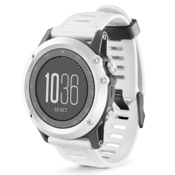 Armbånd til Garmin Fenix 3 HR/6X GPS/5X Sapphire/Descent MK1 (LGL) Vit