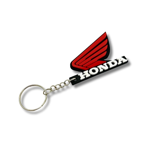 Nøglering kæde emblem tilbehør til Honda Sort M (LGL)