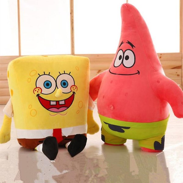 Spongebob Firkant Patrick Eugene H. Krabs Gary Plysjdukke Kawaii Barn Tegneserie Anime Perifer Plysjleke Bob About 30cm-35cm