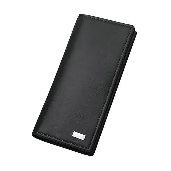 Herrplånbok Läder Lång Läder Herrplånböcker Lång Plånbok Checkbok (LGL) Black