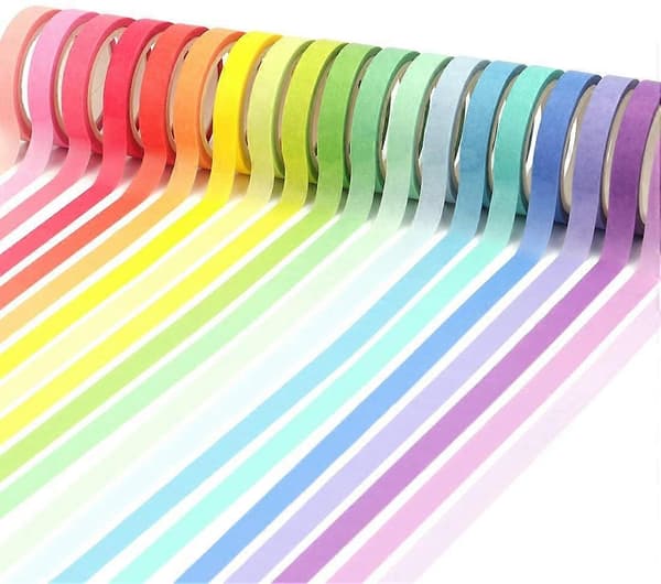 60 rullar Washi Tejp Set, Dekorativ Maskeringstejp (LGL)
