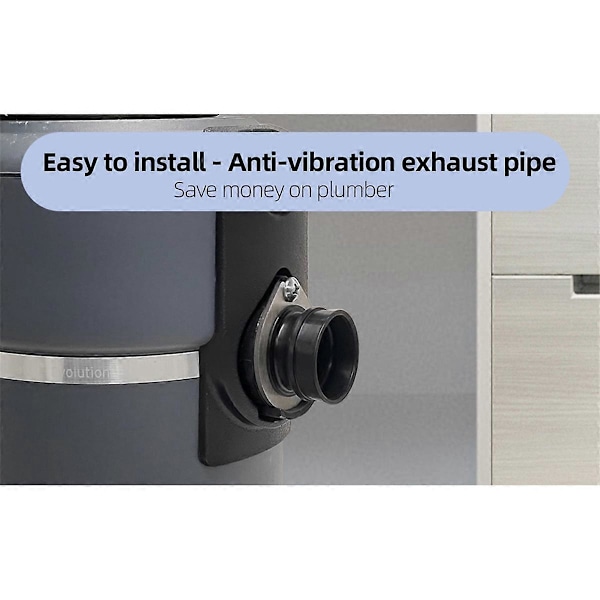75499 Fleksibel Kobling Affaldskværn til, Fleksibel Udledning Anti-Vibrations Halerørsmontering Kobling Repl LGL As Shown
