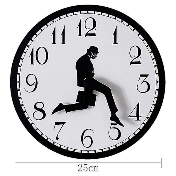 Walks Clock, Silly Walk Väggklocka, En Intressant Väggklocka för Sovrum Kök Vardagsrum, Novel[HsSs] LGL Black