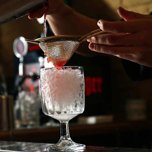 Cocktail Si - Rustfrit stål - Konisk te-si - Praktisk låseværktøj 8,5 cm (1 stk., Guld) (LGL)