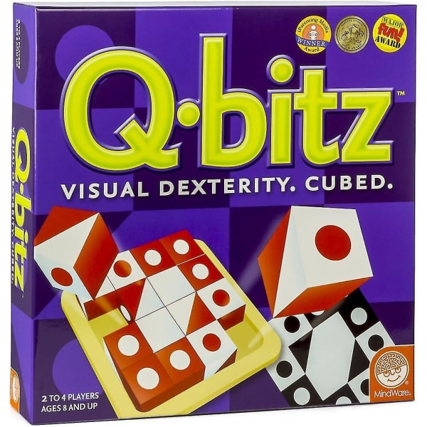 Q.bitz, Cube Battle -peli sinulle ja perheellesi ja ystävillesi loputtomaan hauskanpitoon purple 26.5*26.5*5cm