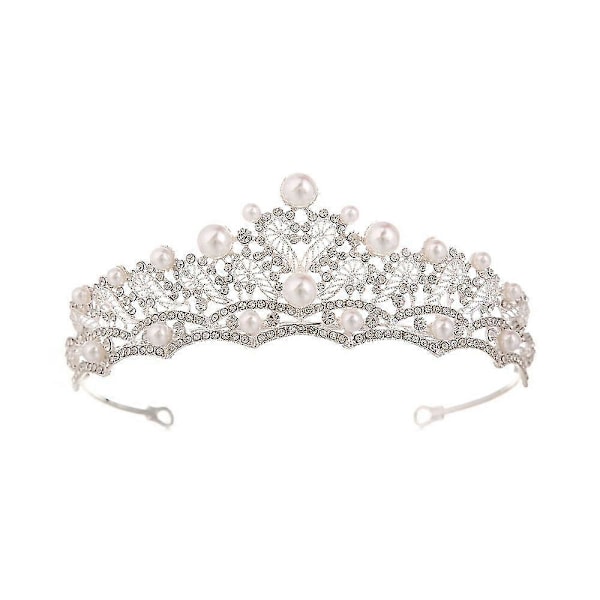 Brude tiara tiara, bryllupskrone Brude tiara, brudekrone Prinsesse tiara Til skønhedskonkurrencer, bryllupper, fester LGL