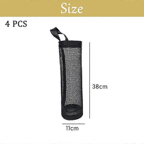 Stor plastikposeholder dispenser affaldspose til hjemmet autocamper opbevaring (LGL)