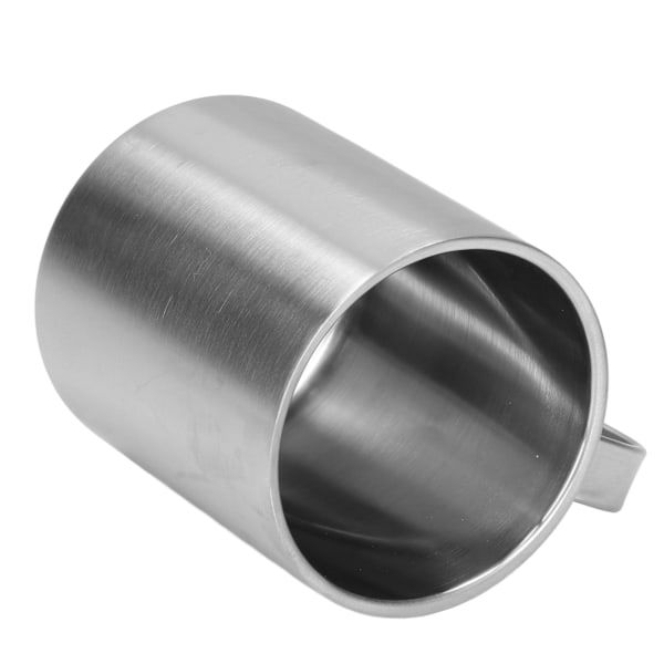 Rustfritt stål krus 300ml kapasitet dobbelt lag ergonomisk design tekstur med håndtak kaffekrus (LGL)