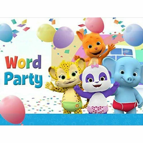 10-tommers Word Party Toy Figur Word Party Plysj mykt leketøy A