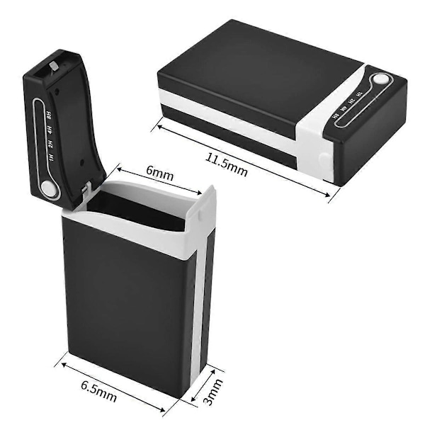 Bärbart Låsbox, Smart Box, Extra Rökavvänjningskontroll Artifact, Tidsinställd Låsbox, Svart+Vit LGL BlackWhite