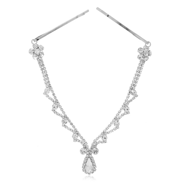 Til Rhinestone Til Hovedkæde Hår Smykker Boho Pandebånd Kæde Juvel Krystal  Han