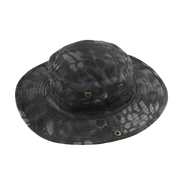 Camouflage Taktisk Airsoft Sniper Boonie Hat Jagthat Fiske Udendørs Bred Skygge Unisex Udendørs Vandrehat LGL TYP 59CM