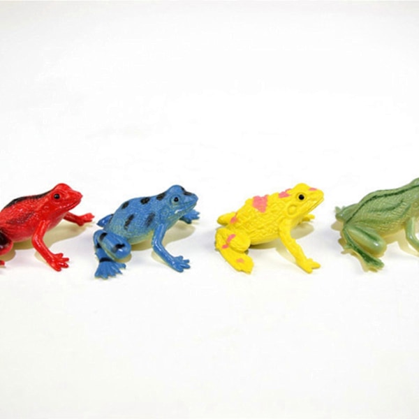 12 st Barnleksaksfigurer Grodor Amfibie Lärande Modell Biologiklass Rekvisita LGL 102
