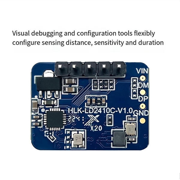 24g Mmwave Ld2410c Menneskelig tilstedeværelsesradarsensor Bevægelsesdetektionsmodul