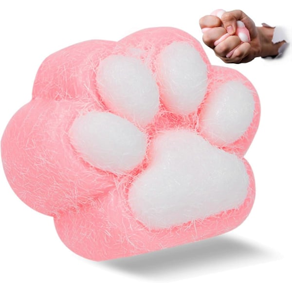 5-tuumainen Squishy Kissankäpälälelu - Söpö Kawaii Jelly Kitty Paw, Stressiä ja ahdistusta lievittävä Fidget-lelu lapsille ja aikuisille LGL