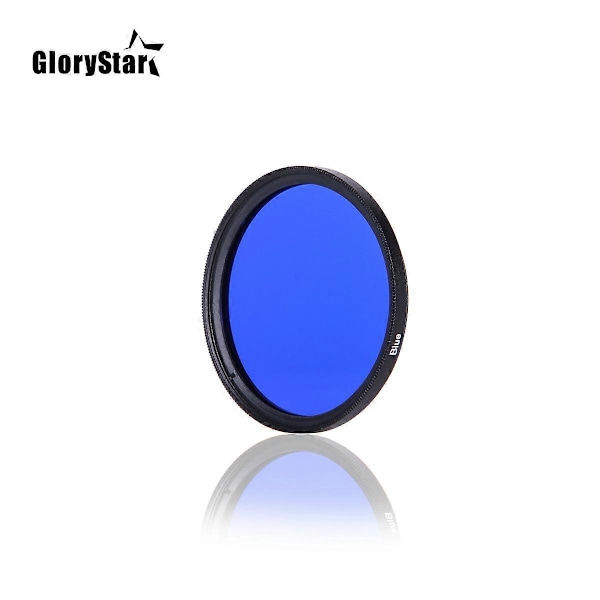 Farge FLD Oransje Rød Gul Grønn Blå Filter 30MM 37MM 40.5MM 46MM 49MM 52MM 55 58MM 62MM 67MM 72MM 77MM 82MM for DSLR Kamera S LGL Blue 30mm