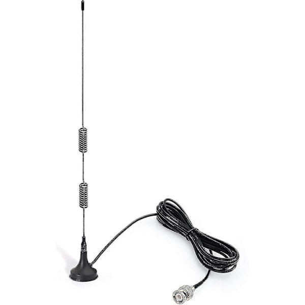 Ham Radio Politiskanner Antenne Amatørradio Mobilradio Skanner Antenne Magnetisk Base Bnc Hann Antenne Kompatibel LGL