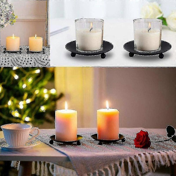 4 stk. Lysestaker, Lysestaker i tinn for hjemmebryllupsdekorasjoner Qucyy Gift LGL