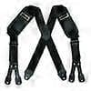 CTM Elastiske Arbeidsseler med Knapper (Herre Stor & Høy) (LGL) Black one size