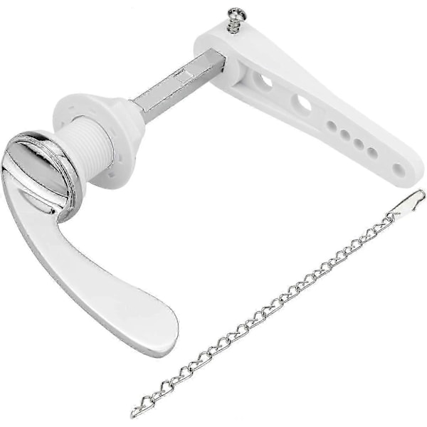 Udskiftning af toilet skyllehåndtag, forkromet metal cisternehåndtag til toilet WC cisterne tank LGL