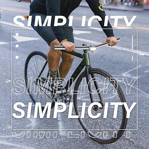 Fastnavs Cykel Cykling Rakt Fixie Cykel Rakt Styre Färg:silver LGL