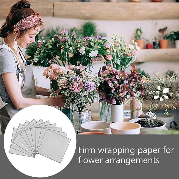 Bouquet Förpackningspapper för Inpackning Svart Presentpapper 20st (LGL)