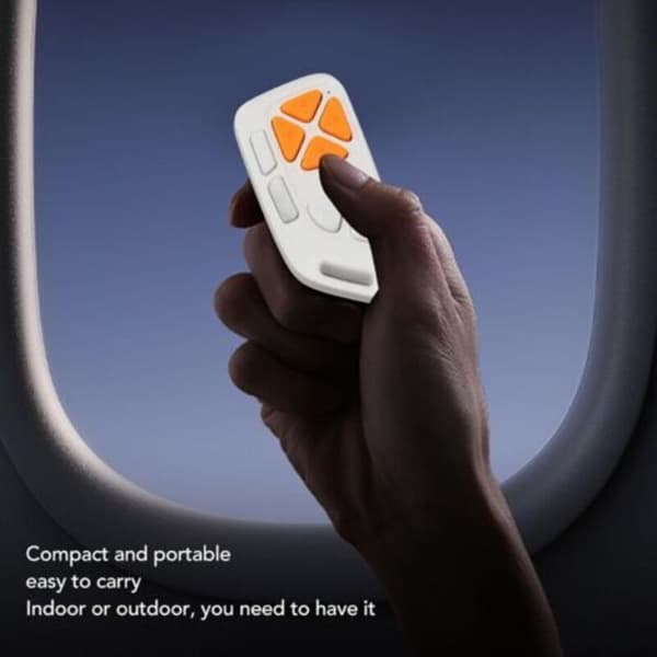 Dpofirs Scroll Remote for TikTok Clicker Page Turner, Bluetooth Camera Remote for iOS/Android (Hvit)（LGL）