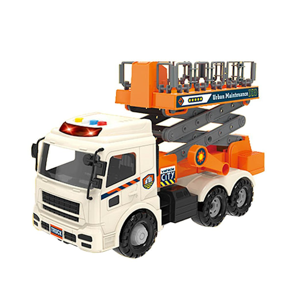 Urban Fleet Of Large Toy Car Simulation Garbage Truck Maintenance Truck Sprinkle [GGL] Dump truck